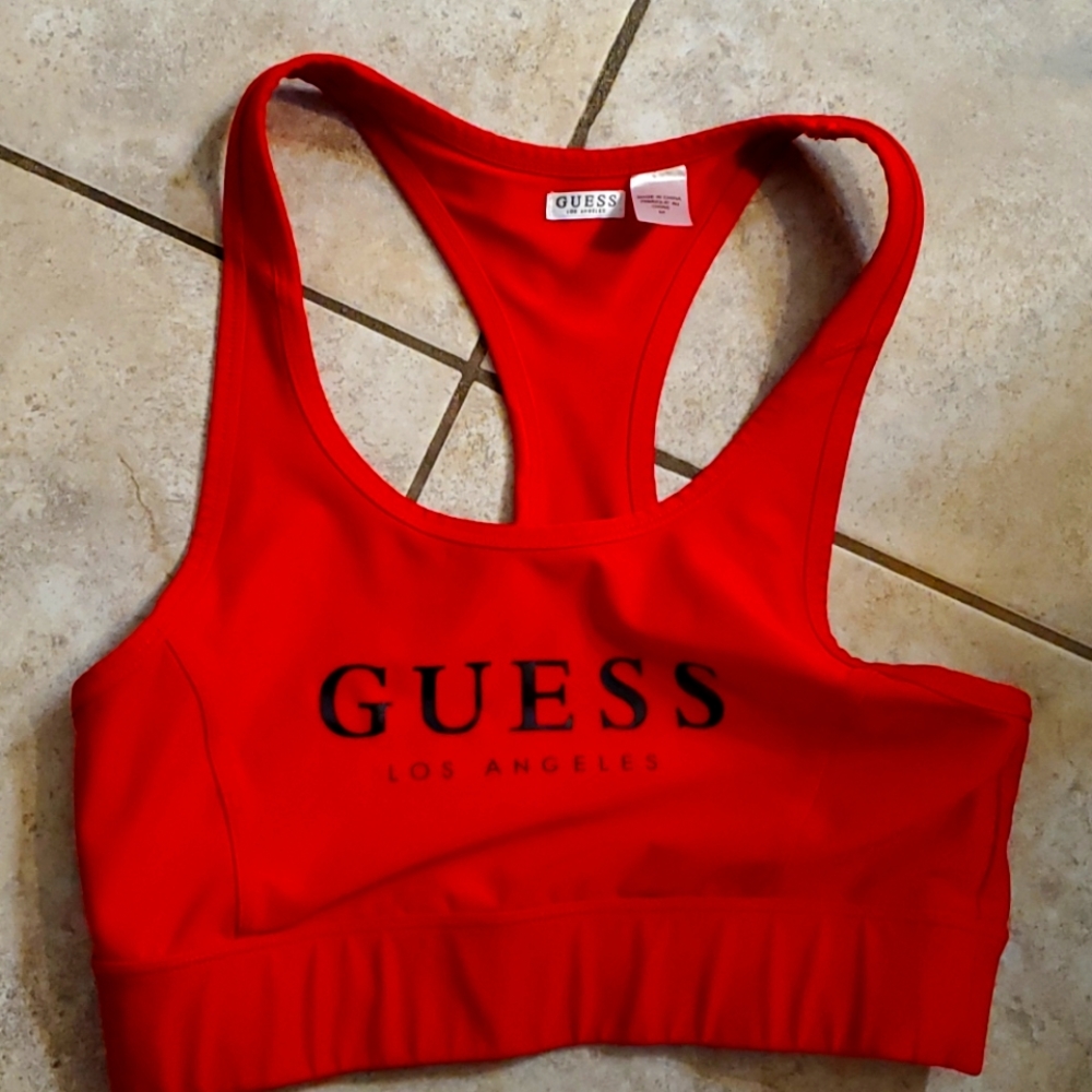 Guess Red sport bra